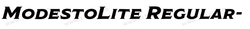 ModestoLite Regular字体转换 ModestoLite Regular字体转换
